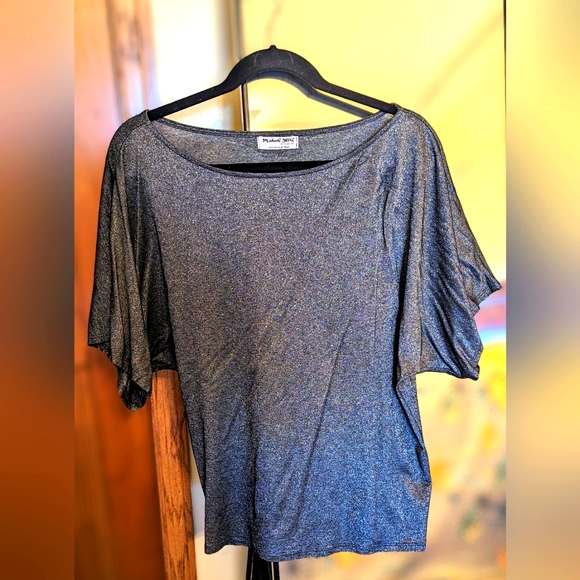 Michael Stars dolman sleeve sparkly shirt - Picture 1 of 7